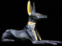 A Sculpture I Made of Anubis in Jackal Form (I fell in love with the original ancient piece and reproduced it)