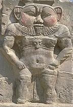 A Statue of Bes At the Temple of Hathor